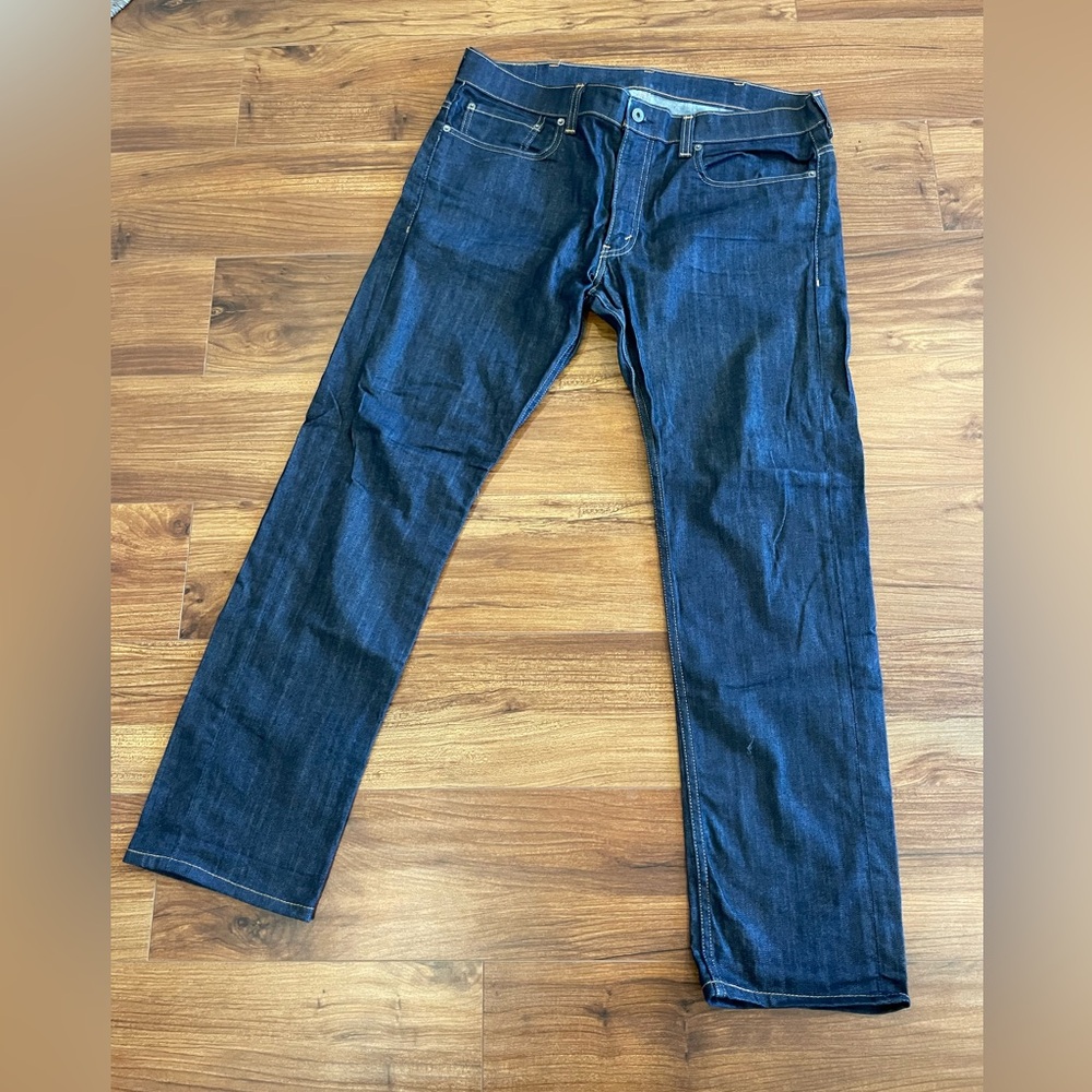 Levi's 511 black label straight leg dark wash jeans